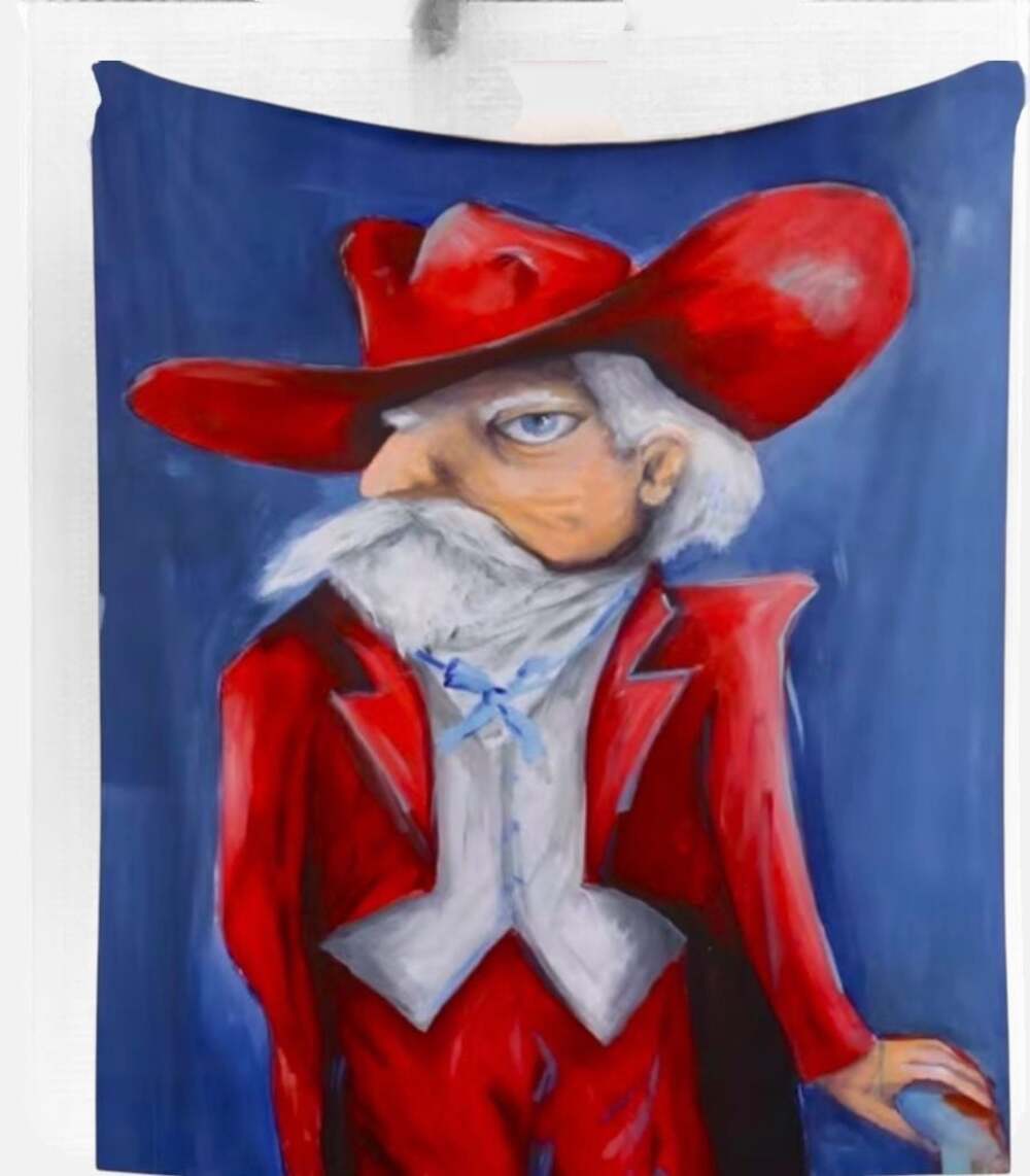 Ole Miss Colonel Reb Art Print Fleece Throw Blanket NEW